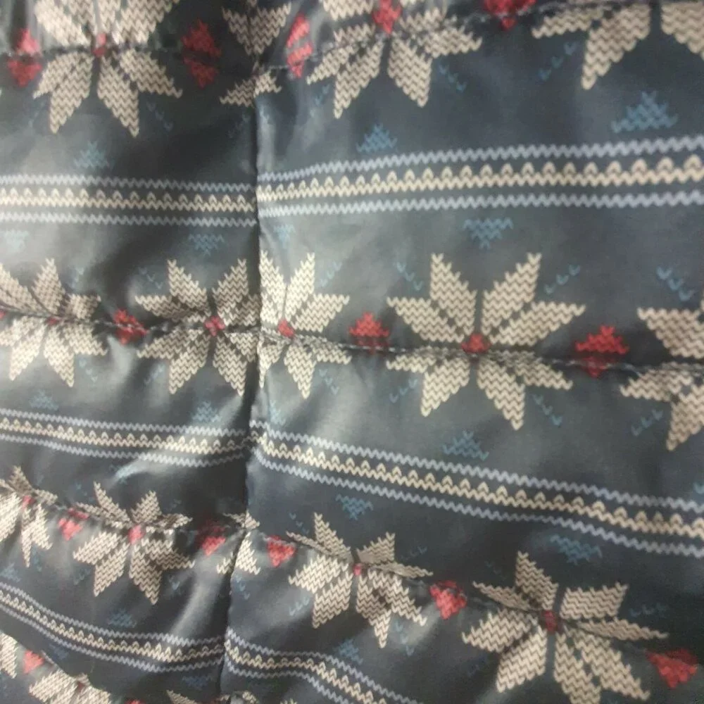 Old Navy Puffer Vest Frost Free Vest Size‎ S Toddler Zip Snowflakes Kids Girls